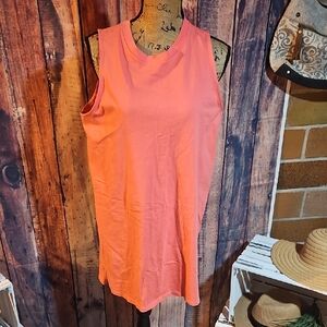 Old Navy Sleeveless Coral Tshirt Dress Size Large